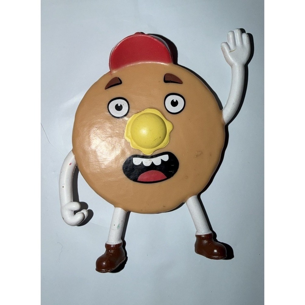Denny's Grand Slam Pancake Figurine 4" Toy With Hat And Butter Pat